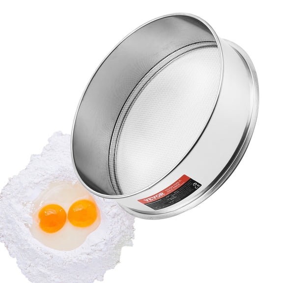 STAWAY Stainless Steel Flour Sieve - Fine Mesh Sifter for Baking, Durable SUS304, Easy to Clean, Ideal for Sifting Flour, Sugar & Spices