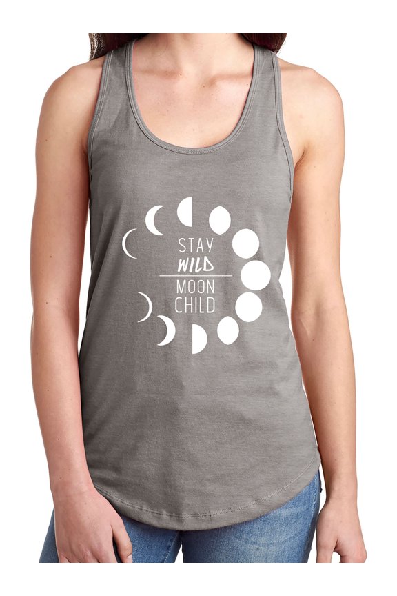 STAY WILD MOON CHILD Racerback Tank