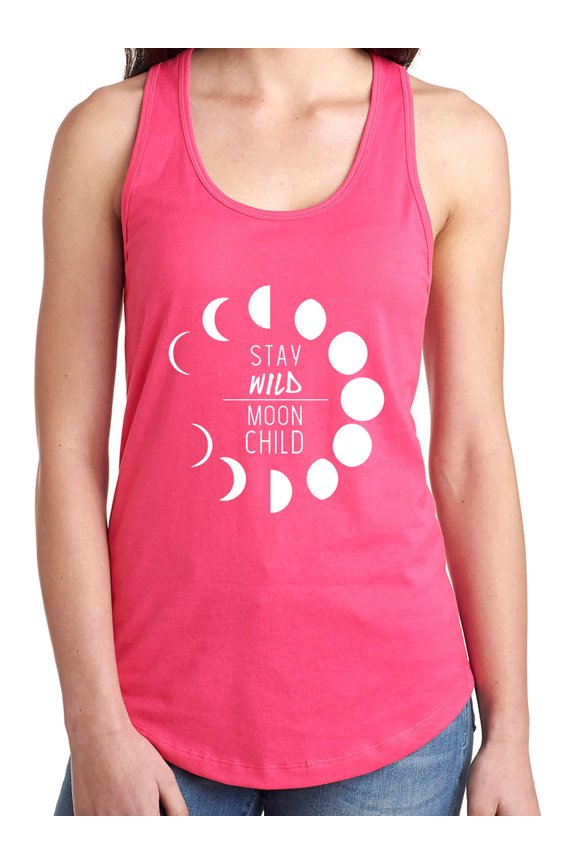 STAY WILD MOON CHILD Racerback Tank