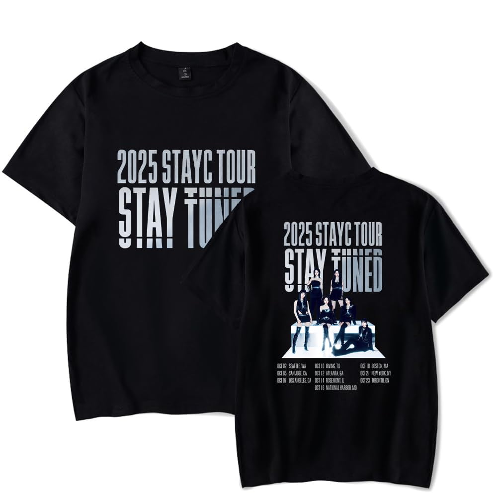 ‌STAYC North America Tour 2025 T-Shirt Unisex Short Sleeve Round