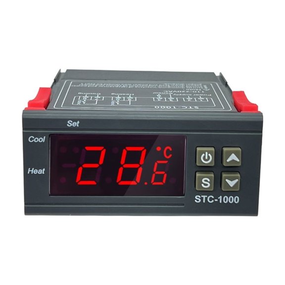 STC 1000 LED Digital Thermostat For Incubator Temperature Controller, Thermoregulator Relay Heating Cooling 12V 24V ,Easy to Install