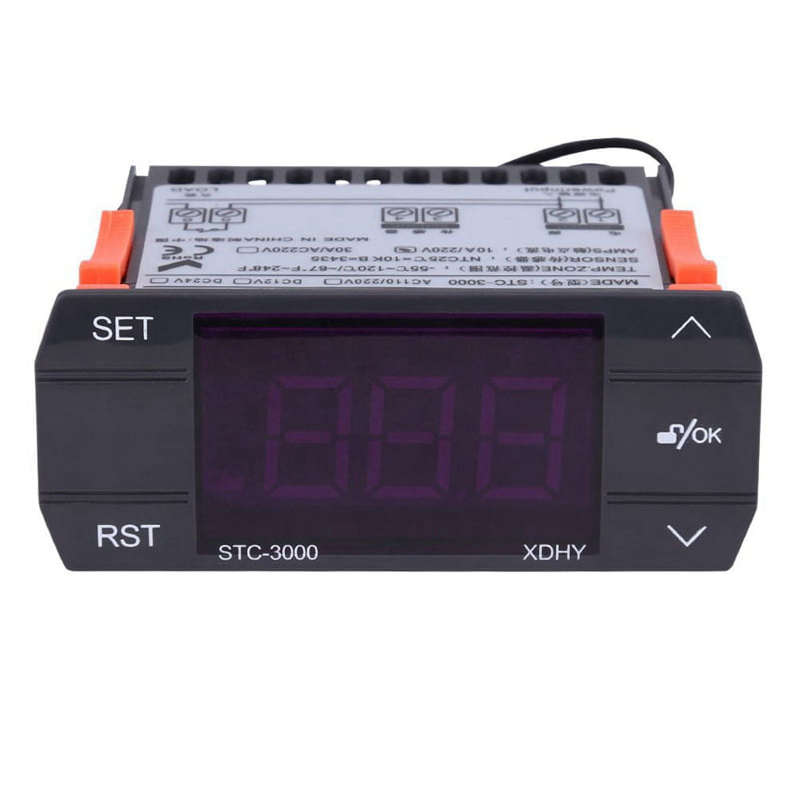 -3000 Digital Temperature Controller Thermostat with Sensor 110-220V 30A
