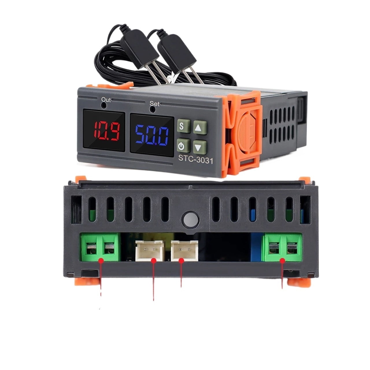 STC-3029 STC-3030 STC-3031 LED Display Soil Moisture Controller Humidity Thermoregulator for Plant Soil Monitor Meter Hygrometer