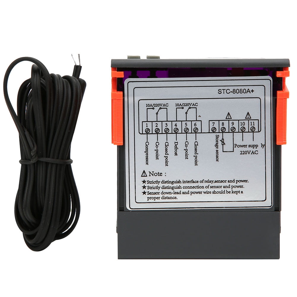 STC 8080A+ Digital Thermostat Refrigerating Defrosting Alarming ...
