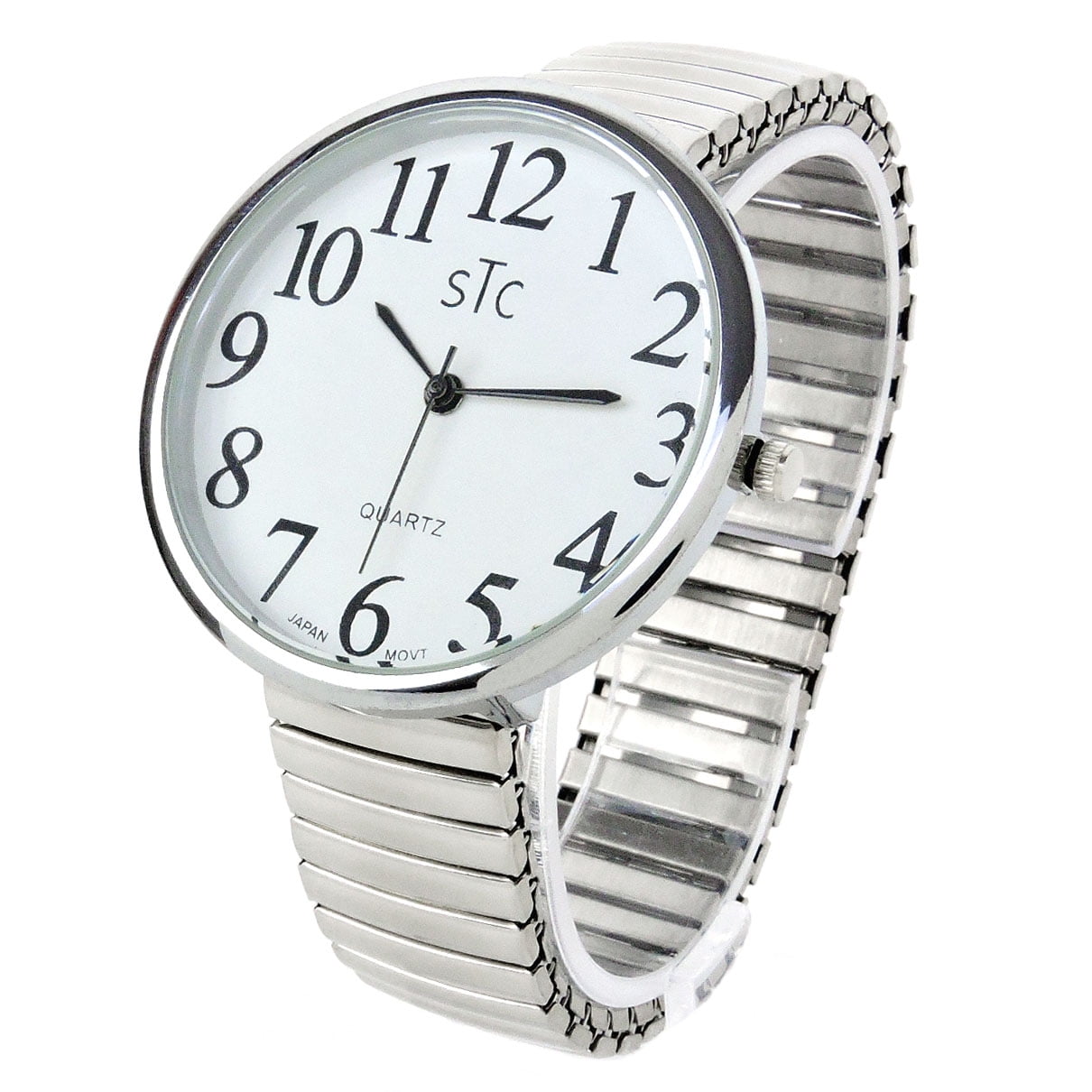 Large shop silver watch