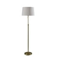thumbnail image 1 of Mainstays 59.5" Gold Stick Floor Lamp with White Fabric Shade, 1 of 6