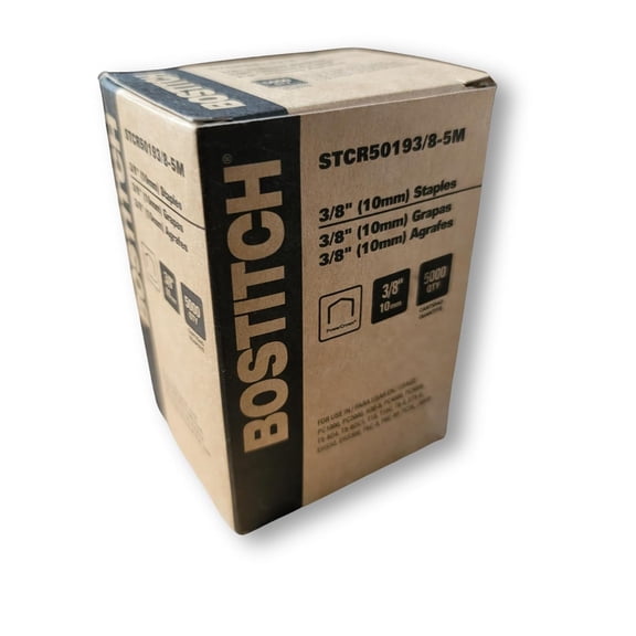 STCR5019 3/8-5M Power Crown Staples, (5) Boxes, 5,000 per Box, (25,000 Staples)$$Office
