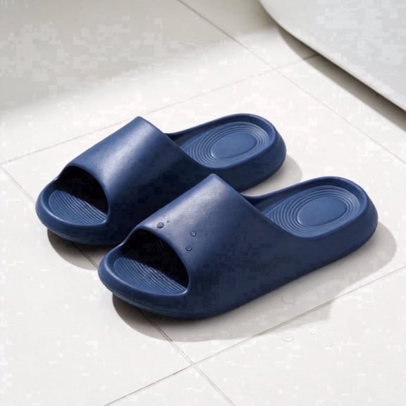 STCYLZFU Solid Color Minimalist EVA Couple Slippers, Soft Comfort Non Slip Casual Indoor Home Slides for Men & Women