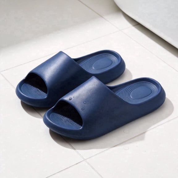 STCYLZFU Solid Color Minimalist EVA Couple Slippers, Soft Comfort Non Slip Casual Indoor Home Slides for Men & Women