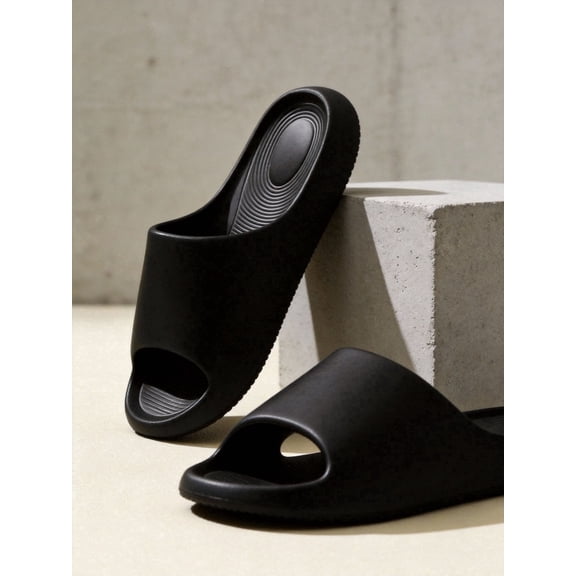 STCYLZFU Solid Color Minimalist EVA Couple Slippers, Soft Comfort Non Slip Casual Indoor Home Slides for Men & Women