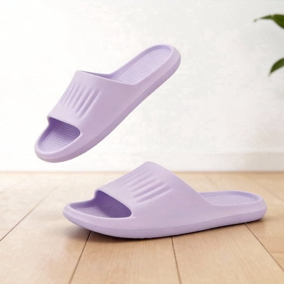 STCYLZFU EVA Soft Thick Sole Lightweight Non-slip Unisex Indoor Bathroom Home Slippers