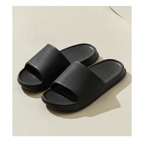 STCYLZFU Solid Color EVA Couple Slippers, Soft One Strap Indoor Slides, Non Slip Breathable Comfort House Shoes for Men Women