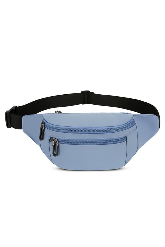 Unisex Multi-Compartment Fanny Pack – Lightweight, Large Capacity Waist Bag for Phone, Keys & Essentials – Wear as Chest or Crossbody for Running, Commute, Travel