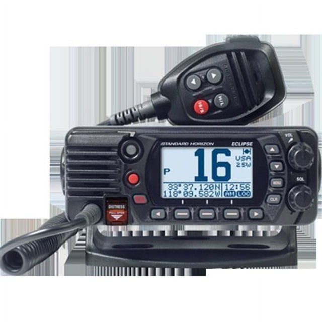 STDGX1400GB Basic Eclipse Fixed Mount VHF with GPS, Black