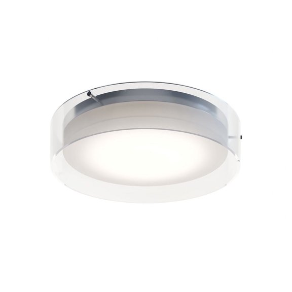 AFX Studio 12'' LED Ceiling Flush Mount 16-Inch - Polished Chrome