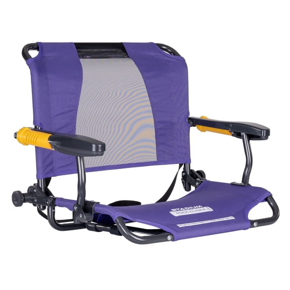 GCI Outdoor Stadium Rock-Cliner Putple Rocking Stadium Seat for Bleachers with Back Support And Armrests