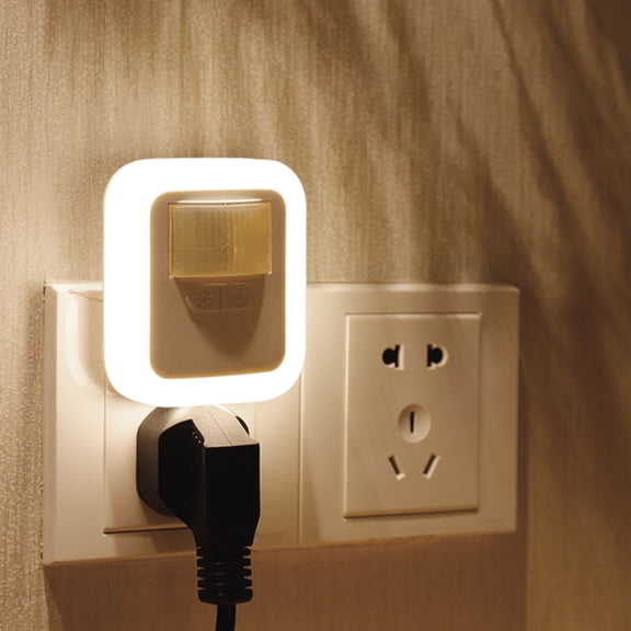 STEADY LED Plug-in Motion Sensor Light Wall Night Lamp With Brightness Lighting Time Adjustable For Living Room Bedroom Stairs ( White )