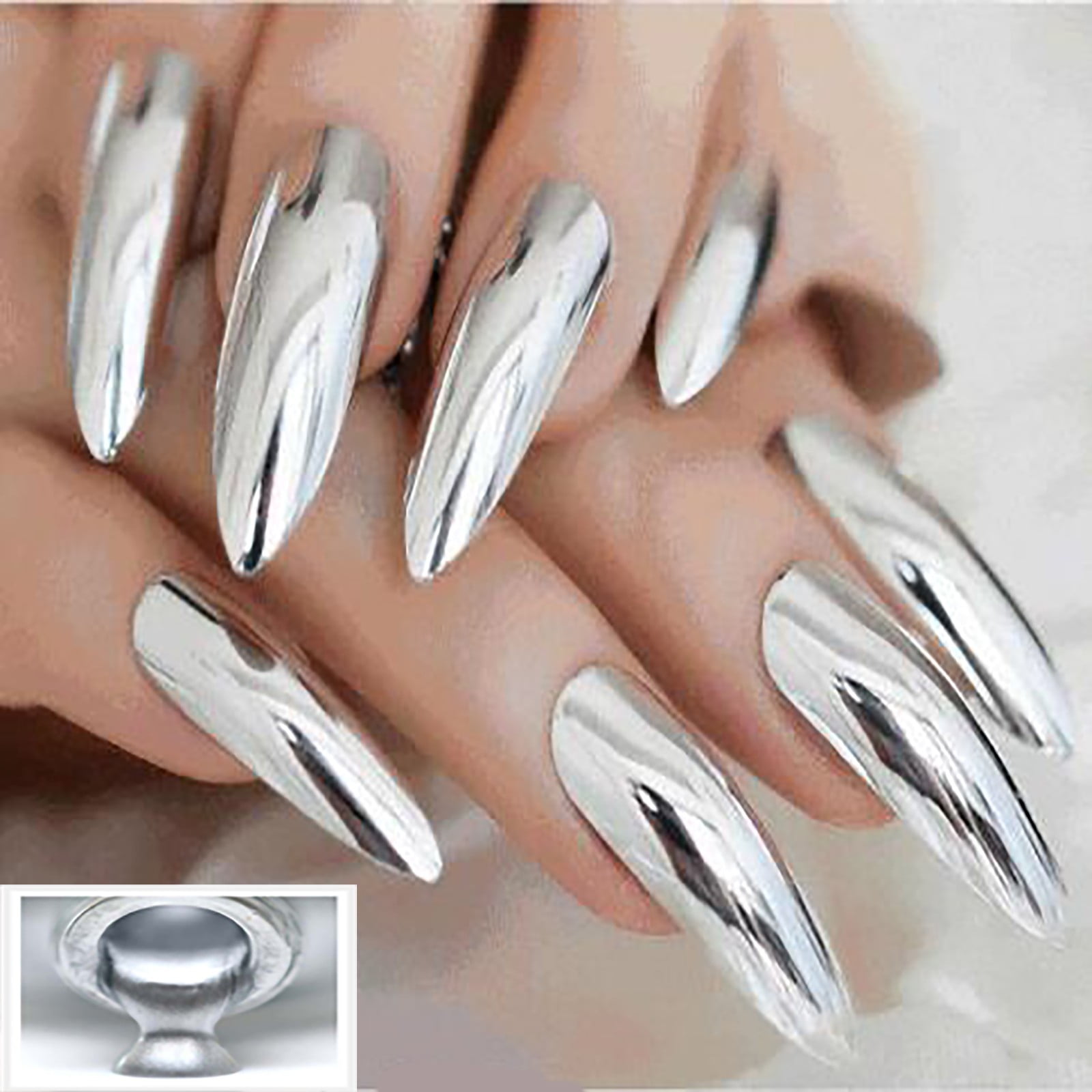 Silver nail sales polish