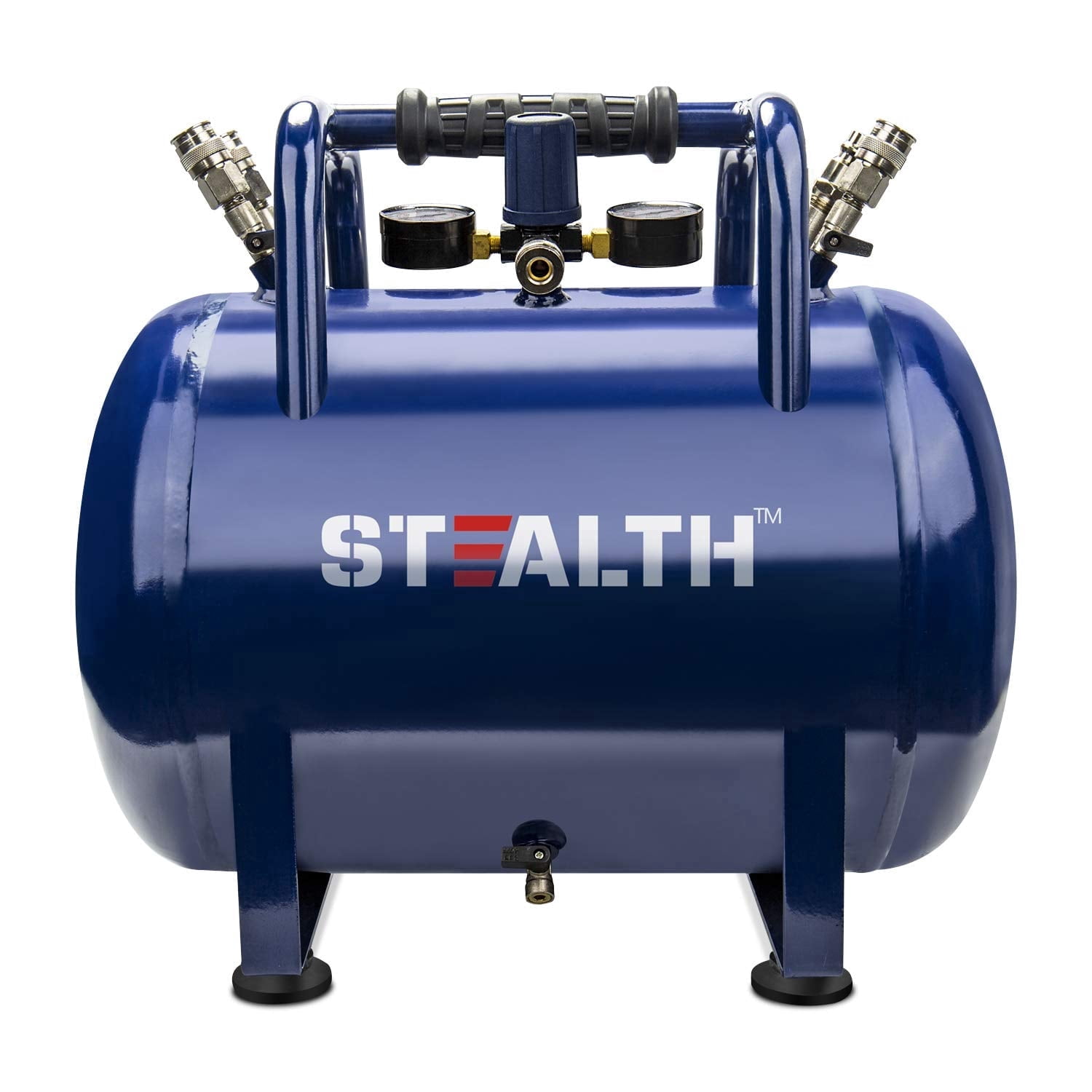 Stealth Ultra Quiet 10 Gallon 225 PSI Portable Electric Oil-Free Air Compressor, Professional Series