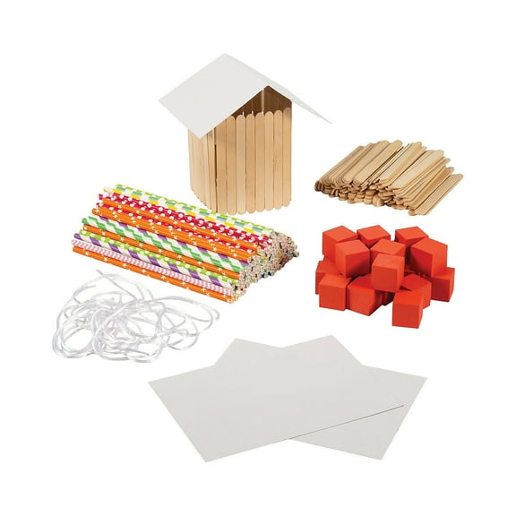 STEAM Challenge Kit: Three Little Pigs, Educational, Party Supplies, 393 Pieces
