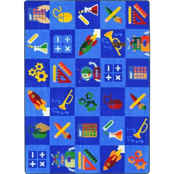 STEAM into Learning Rug in Multi 7.8 in. x 10.9 in.