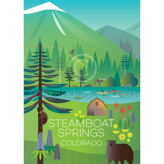 STEAMBOAT SPRINGS (SUMMER) PRINT