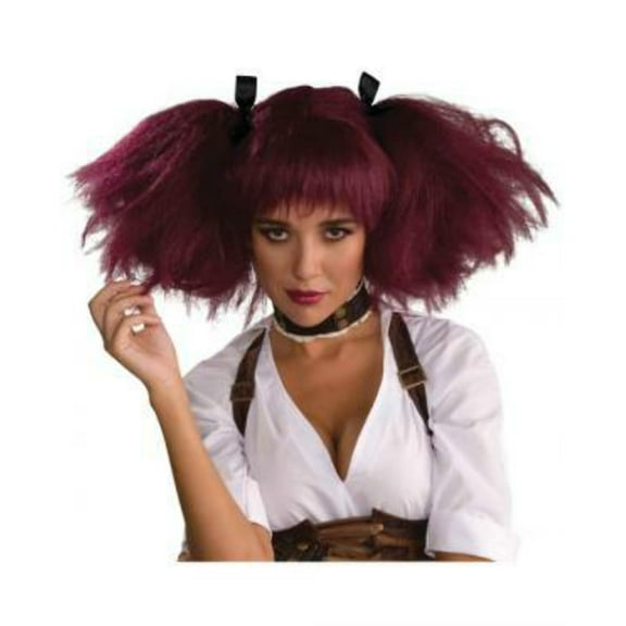 STEAMPUNK BURGUNDY WIG