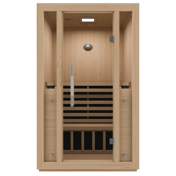 SteamSpa Home Sauna Room 1-2 Person Hemlock Wooden Indoor Sauna Spa