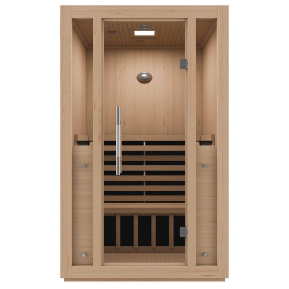 SteamSpa Home Sauna Room 1-2 Person Hemlock Wooden Indoor Sauna Spa