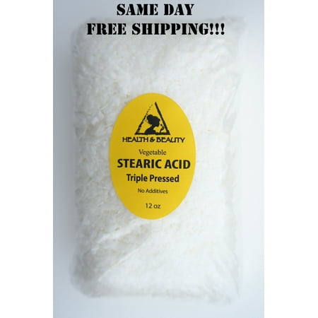 STEARIC ACID VEGETABLE TRIPLE PRESSED PASTILLES BEARDS 100% PURE 12 OZ