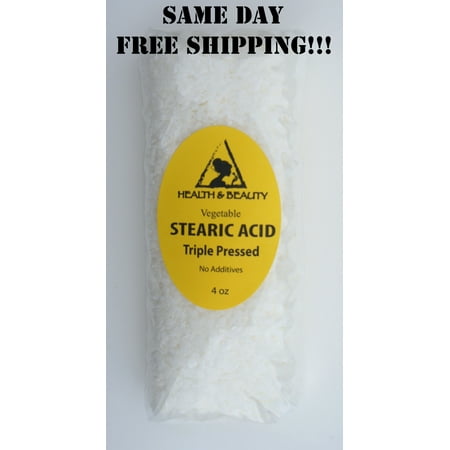 STEARIC ACID VEGETABLE TRIPLE PRESSED PASTILLES BEARDS 100% PURE 4 OZ