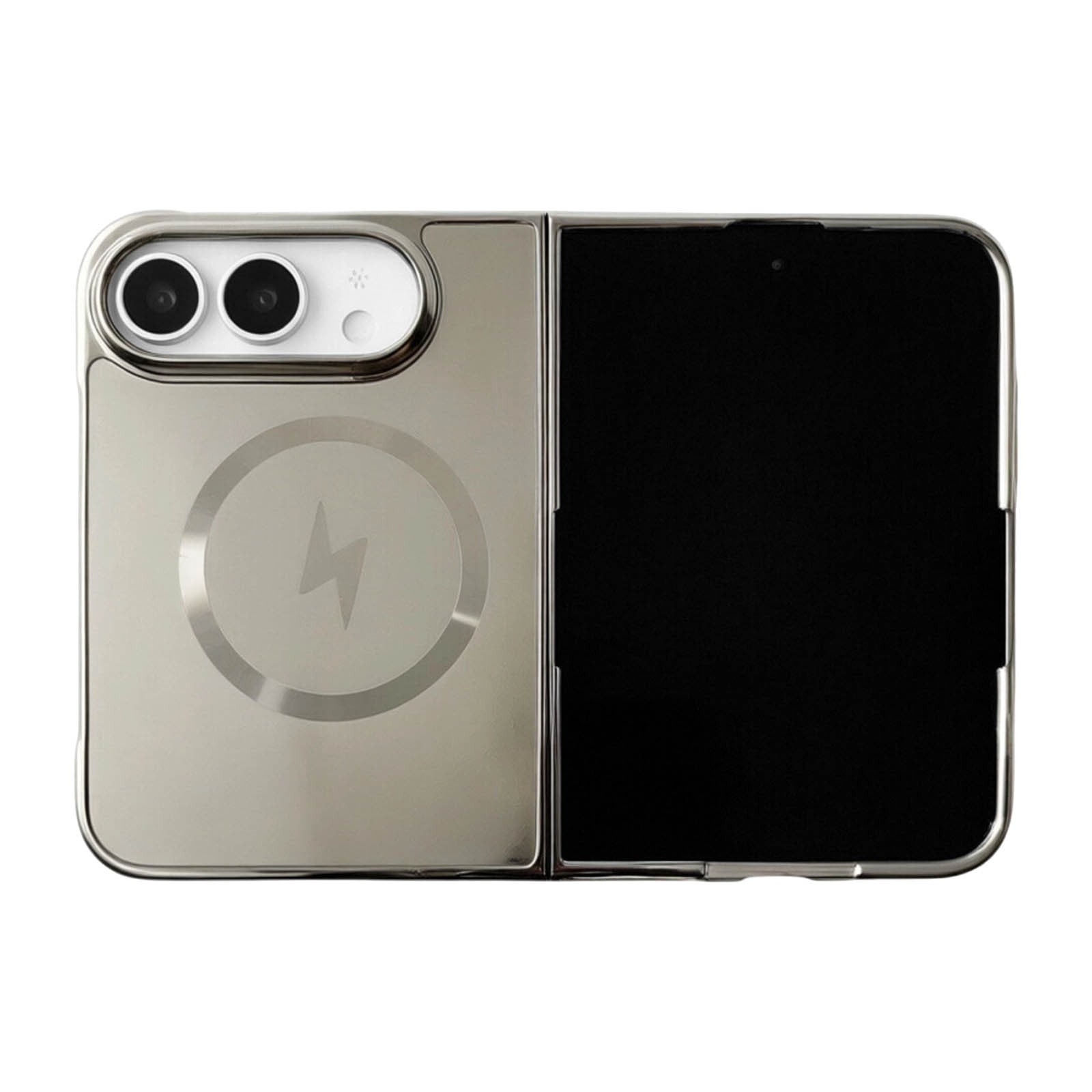 STEDY Folding Wallet Phone Case Compatible With 18, Grey, Fingerprint ...