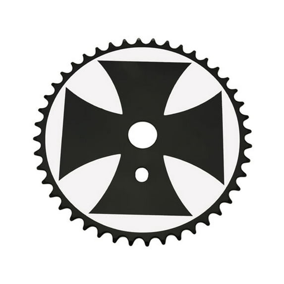 STEEL BICYCLE SPROCKET CROSS 1/2X1/8X44T WT/BLACK Bike part, Bicycle part, bike accessory, bicycle part