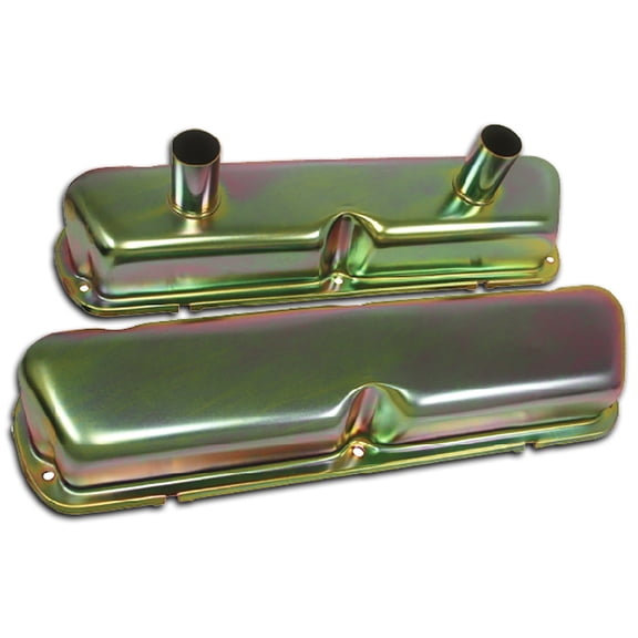 STEEL For 62-85 Ford SB 260 289 302 351W CIRCLE TRACK RACING VALVE COVERS - ZINC