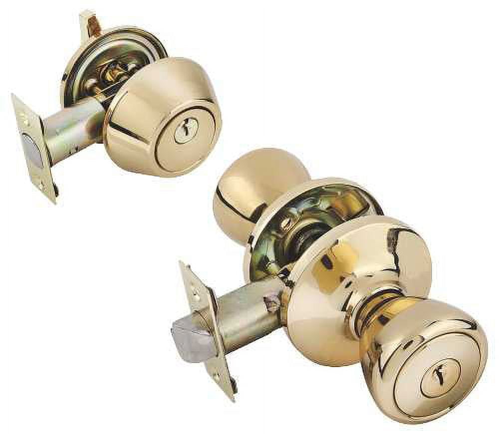 STEEL HARBOR® ENTRY LOCK AND SINGLE CYLINDER DEADBOLT KEYED ALIKE SET