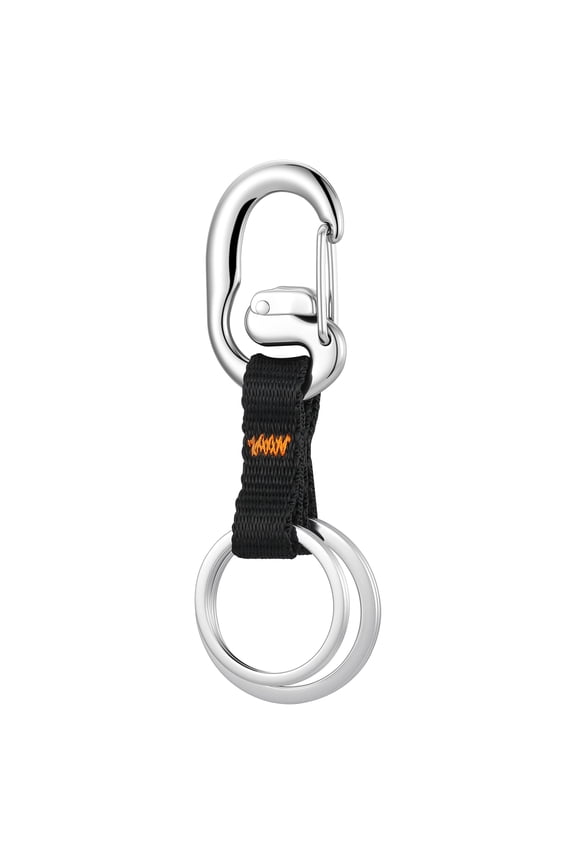 Durable Stainless Steel Key Keeper - Unisex Belt Loop Key Ring Holder with Double-Locking Gate Clip for Car & Home Keys - Secure, Heavy-Duty Design for Everyday Use