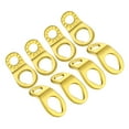 thumbnail image 1 of STEEL HAWK Stainless Steel Multi-Purpose Tie Down Strapping Hook Anchors for Mounting in The Garage, Work Shop, Truck, Trailer, Golf Cart, Fence (8-Pack) - PVD Gold, 1 of 5