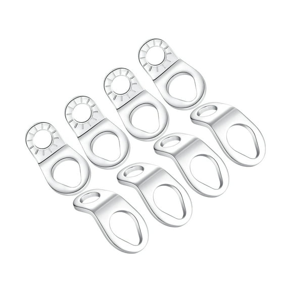 STEEL HAWK Stainless Steel Multi-Purpose Tie Down Strapping Hook Anchors for Mounting in The Garage, Work Shop, Truck, Trailer, Golf Cart, Fence (8-Pack) - Polished Stainless