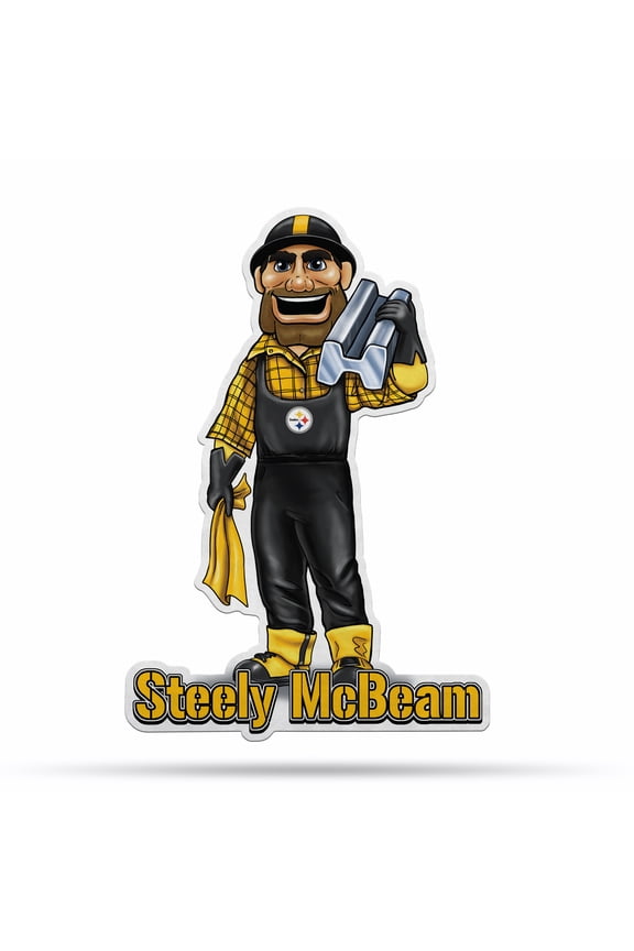 STEELERS SHAPE CUT MASCOT LOGO PENNANT WITH HEADER CARD