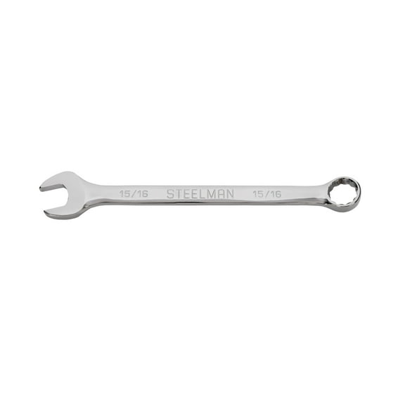 STEELMAN 15/16-Inch SAE Combination Wrench with 12-Point Box End, 82558