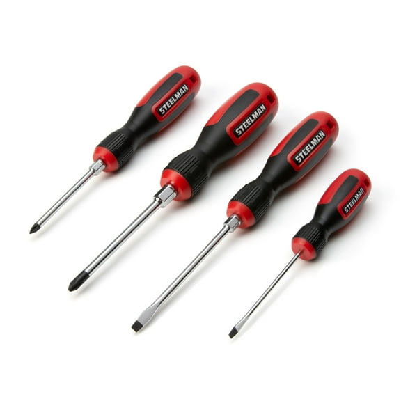 STEELMAN 42081 4-Piece Comfort Grip Screwdriver Set