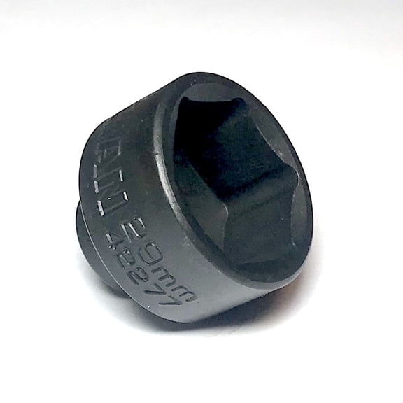STEELMAN 42277 29mm Low Profile Oil Filter Socket for Dodge Cummins and Others, 3/8-Inch Drive