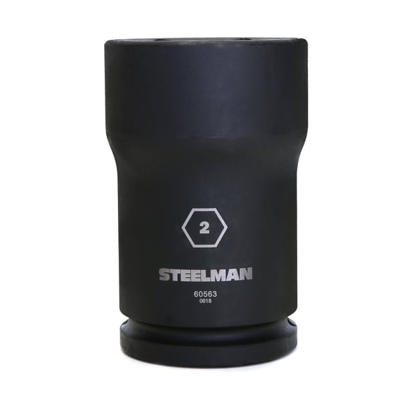 STEELMAN 60563 3/4-Inch Drive x 2-Inch 6-Point Truck Pinion Locknut Impact Socket