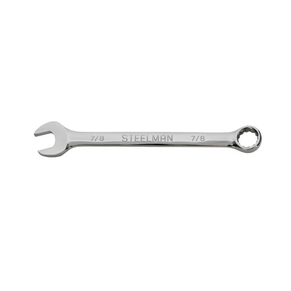 STEELMAN 7/8-Inch SAE Combination Wrench with 12-Point Box End, 82557