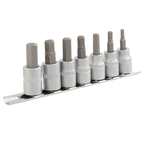 STEELMAN 95831 7-Piece 3/8-Inch Drive Hex Socket Set (Metric)