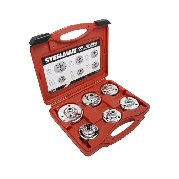 STEELMAN 97362 Snug Fit Mazda Oil Filter Cap Wrench Set, 6-Piece