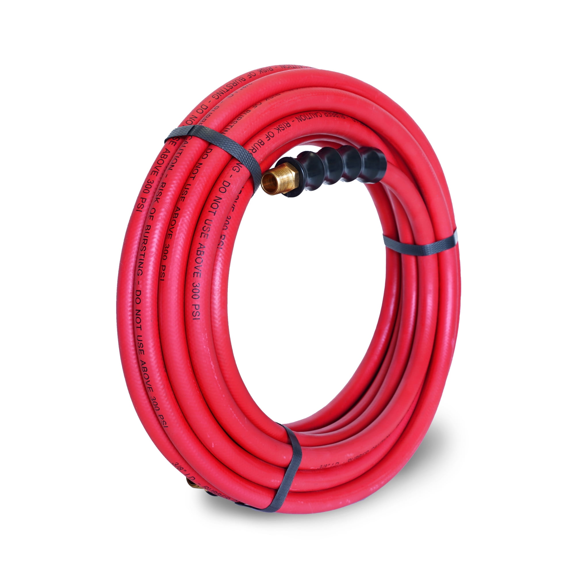 STEELMAN 98461-IND 35-Foot x 3/8-Inch Rubber Air Hose, 3/8-inch NPT fittings