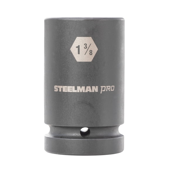 STEELMAN PRO 1-Inch Drive 1-3/8-Inch 6-Point Deep Impact Socket, 60539