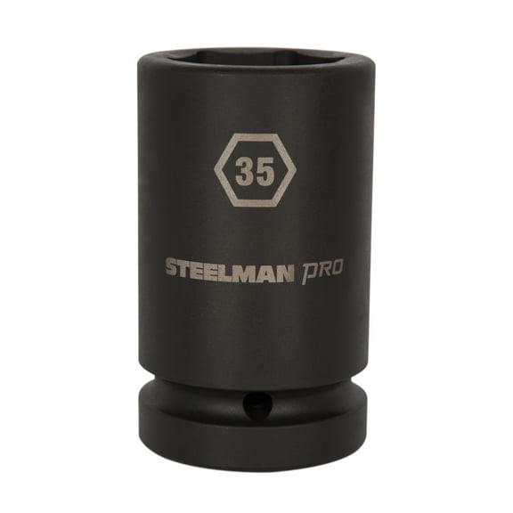 STEELMAN PRO 1-Inch Drive x 35mm 6-Point Deep Impact Socket, 79399