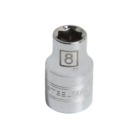 STEELMAN PRO 3/8-Inch Drive 8mm Shallow 6-Point Socket, 78191